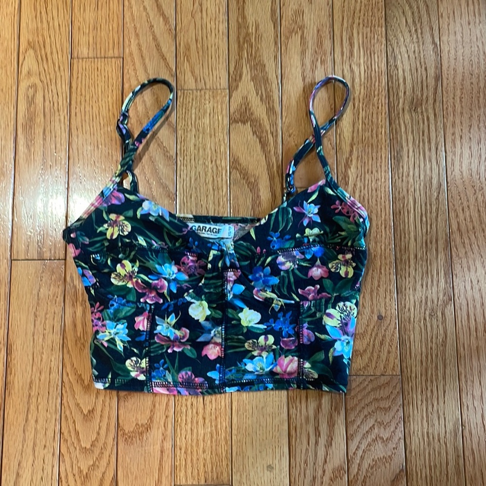 Garage floral corset top